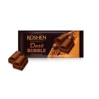 Ciocolata aerata neagra Roshen, 80 g