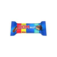 Baton de ciocolata cu napolitana si crema de Rom Buzz, 50g