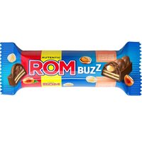 Rom Buzz Ciocolata cu lapte cu napolitana, alune si crema cu aroma de rom 50g