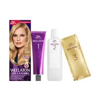 Vopsea de par permanenta Wellaton 8/0 Blond deschis, 110ml