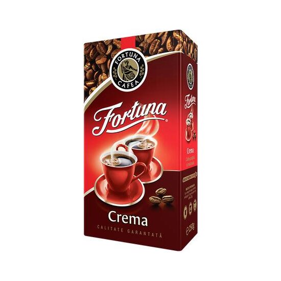 Cafea macinata in vid Fortuna Crema, 250 g 