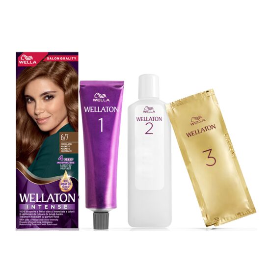 Vopsea de par permanenta Wellaton 6/7 Ciocolatiu Magnetic, 110 ml