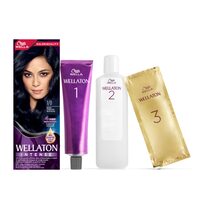 Vopsea de par permanenta Wellaton 1/0 Negru Albastrui, 110 ml