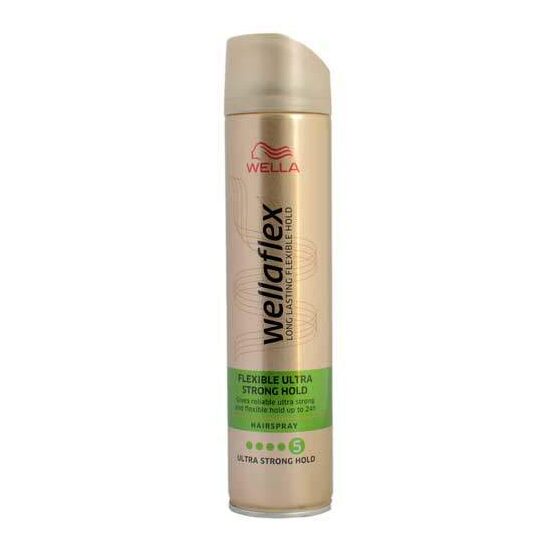 Fixativ pentru par Wellaflex Flexible cu fixare ultra puternica, Fixare: 5/5, 250 ml