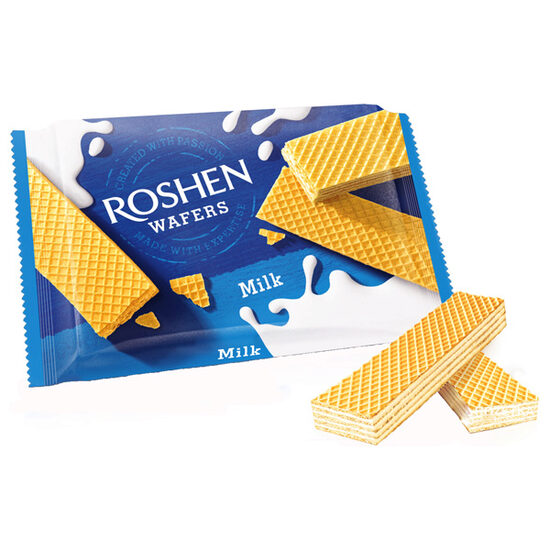 Napolitane Roshen, 72 g, Crema Lapte