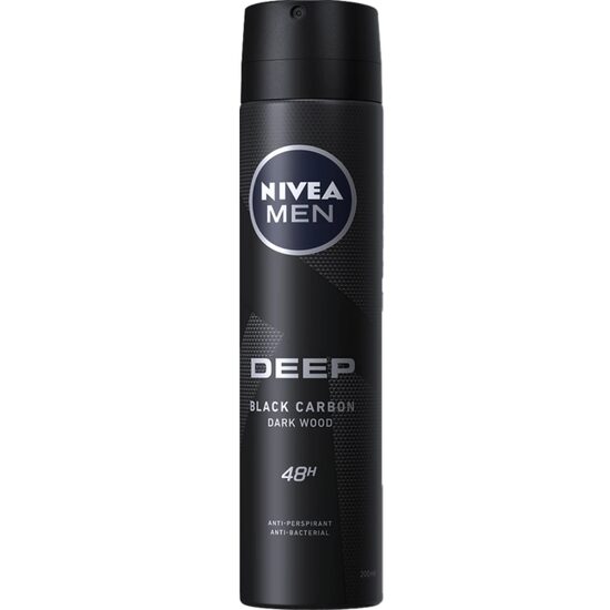 Deodorant spray DEEP Black Carbon Men Nivea, 200 ml