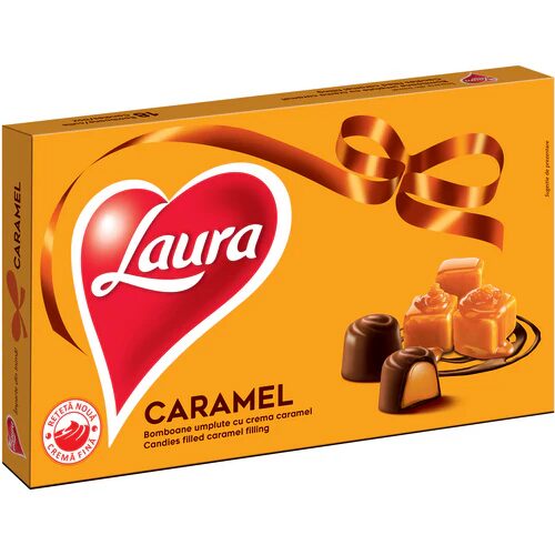 Bomboane de ciocolata cu Caramel Laura, 138g
