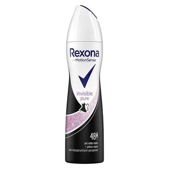 Deodorant spray pentru femei Rexona Invisible Pure, 150ml