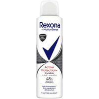 Deodorant Spray Antiperspirant Rexona Women Active Invisible, 150 ml