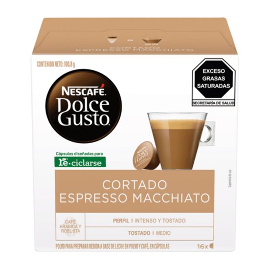 Capsule Nescafé Dolce Gusto Cortado Espresso Macchiato, 16 capsule, 100.8g