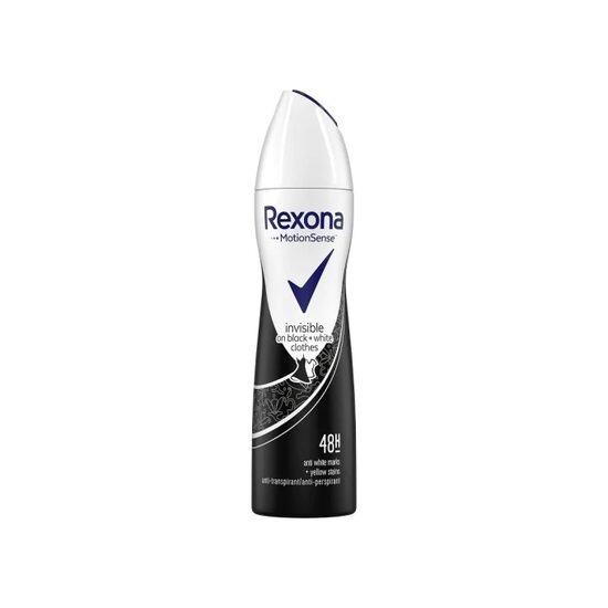 Deodorant Spray Antiperspirant Rexona Men Invisible Black + White, 150 ml