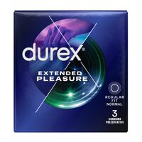 Prezervative Durex Extended Pleasure, 3 buc
