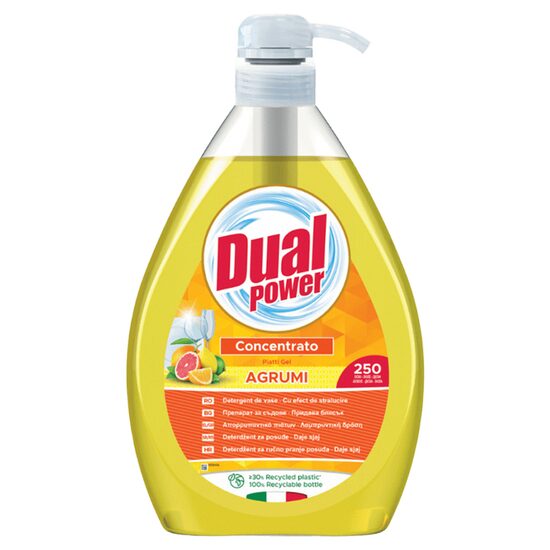 Detergent vase lichid citrice, Dual Power 1l