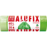 Saci menajeri,gunoi Alufix, 64x70 cm, negru, 60L, 20 buc