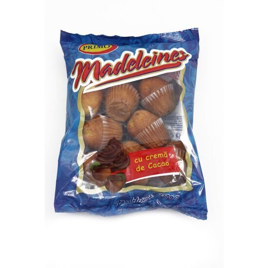 Madeleines cu crema de cacao, Primo, 250g