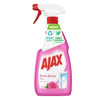 Solutie pentru curatat geamuri Ajax Floral Fiesta Flowers Bouquet Pink, 500 ml