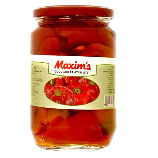 Gogosari taiati in otet Maxim's, 720g