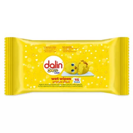 Servetele umede buzunar Soft&Clean, 15 bucati, Dalin