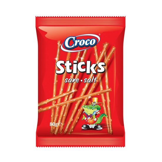 Sticksuri cu sare Croco, 80g