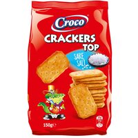 Biscuiti Crackers Top cu sare Croco, 150g