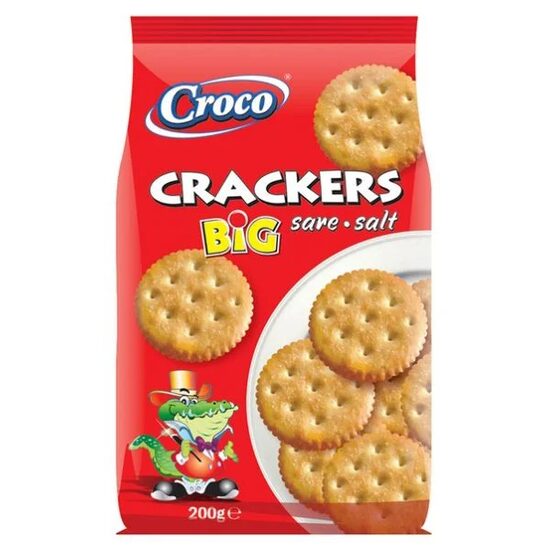 Biscuiti Aperitiv cu Sare Croco Crackers Big, 200g
