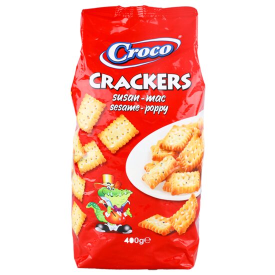 Croco crackers cu susan si mac 400 g