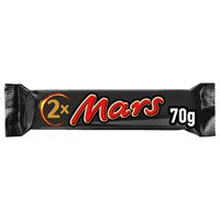 Mars baton ciocolata cu lapte cu miez de caramel si nuga 2 x 35 g (70 g)