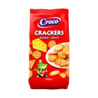 Crackers cu aroma de branza Croco, 400g