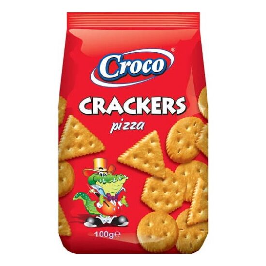 Crackers cu pizza Croco 100g