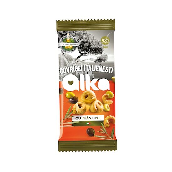Covrigei italienești cu măsline Alka, 100g