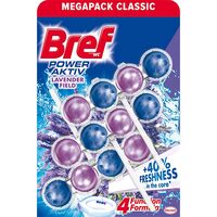 Odorizant toaleta Bref Power Aktiv Lavanda, 3x50 g