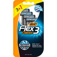 Aparat de Ras pentru barbati BIC Flex 3 Classic, 3 lame, 3+1 bucati