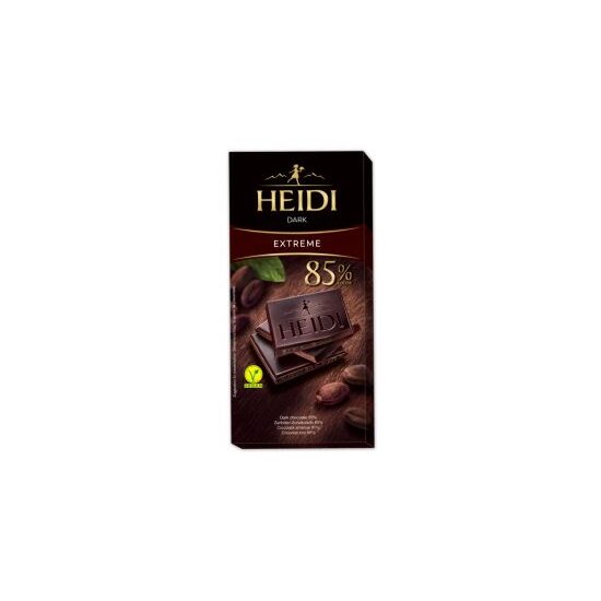 Tableta cu 85% ciocolata neagra Heidi, 80g
