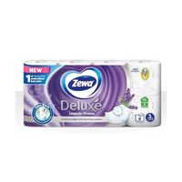 Hartie Igienica Zewa Deluxe Lavender Dream, 8 Role, 3 Straturi
