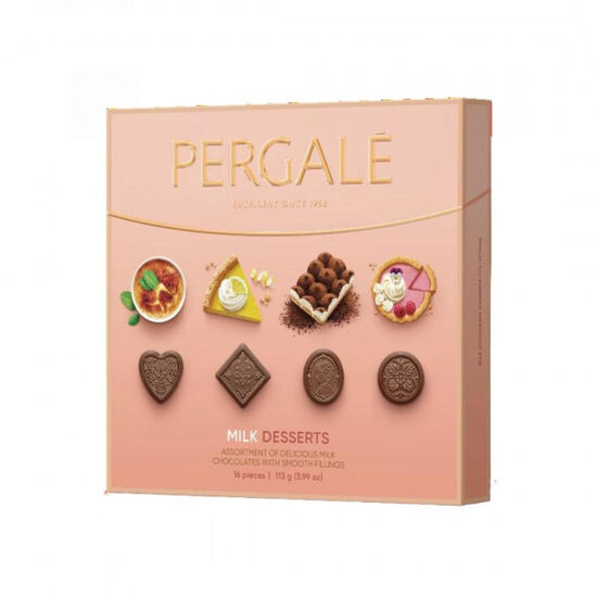 Bomboane desert ciocolata lapte Pergale 113g