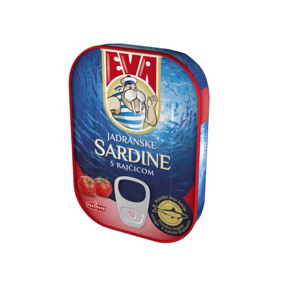 Conserva de sardine in sos tomat Eva 115g
