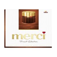 Bomboane de ciocolata asortate Merci dark, 250 g