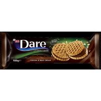 Biscuiti cu cereale si crema de cacao si lapte Eti Dare 100 g