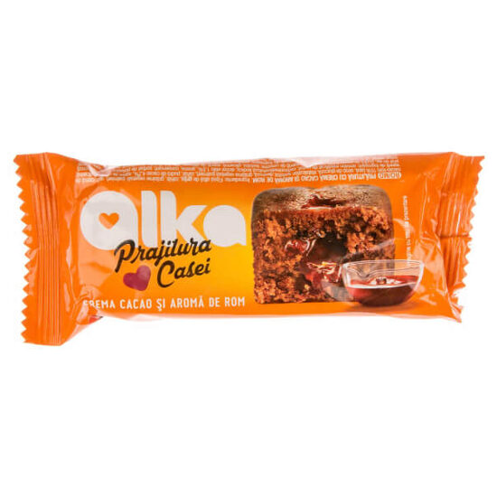 Prăjitura Casei Mini cu cremă cacao și aromă rom Alka 35g