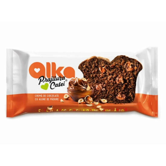 Prajitura casei cu ciocolata si alune Alka 350g