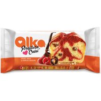 Prajitura casei Alka cu zmeura, vanilie si crema de ciocolata 330 g
