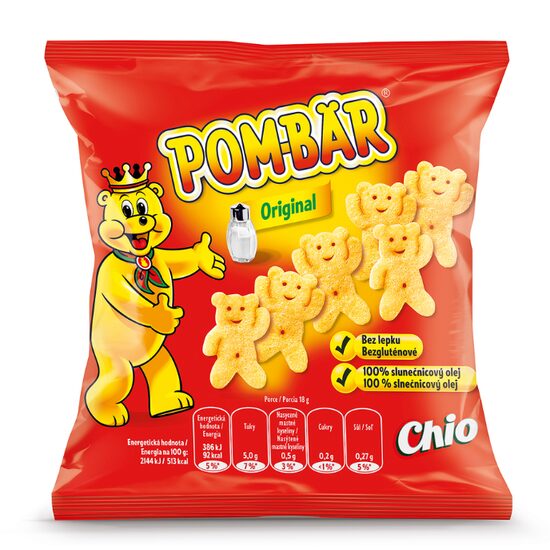 Snacks Pom-Bar Original cu sare, 18 g