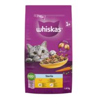 Hrana uscata pentru pisici sterilizate adulte Whiskas, Pui, 1.4kg