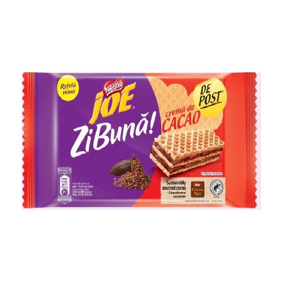 Napolitana de post Joe Zi Buna cu crema de cacao, 117 g