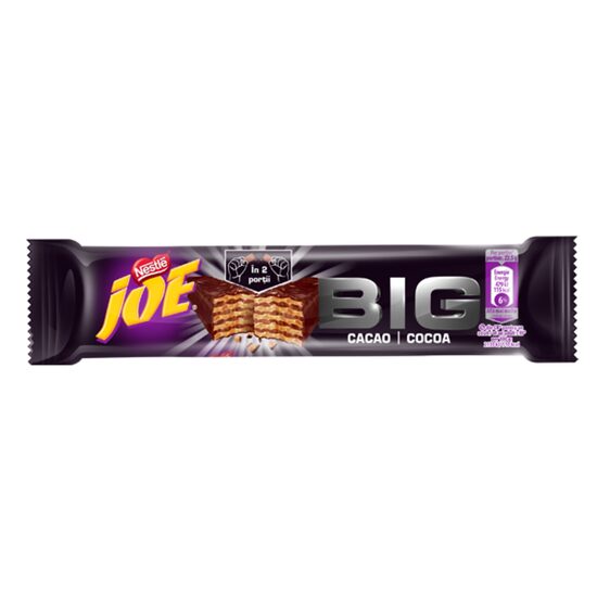 Baton de napolitană cu cremă fină de cacao JOE BIG Cacao 45g