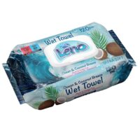Servetele umede Leno cu parfum de nuca de cocos, 120 bucati