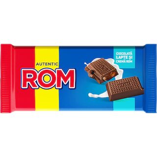 Ciocolata cu lapte si crema de rom Rom 88g
