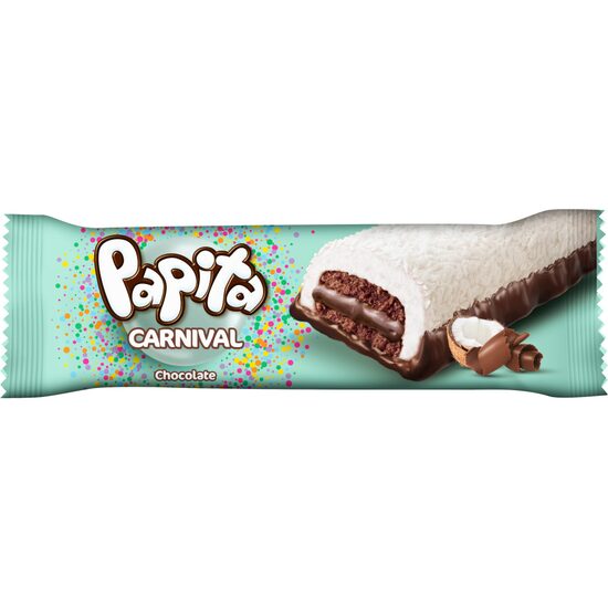 Prajitura cu cocos si crema de cacao Papita Carnival 36g