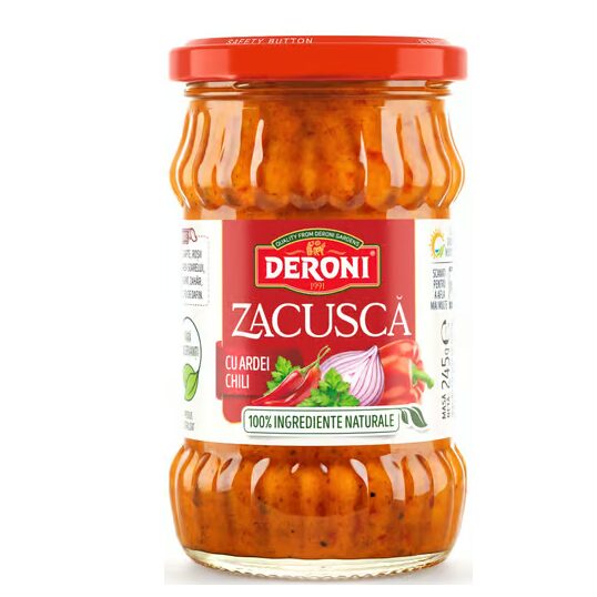 Zacusca cu ardei chili Deroni 245 g