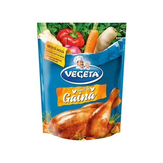 Adaos universal pentru mancaruri Vegeta cu gust de gaina 200 g + cutit CADOU